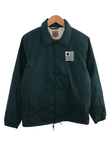 Carhartt◆ナイロンジャケット/S/ナイロン/GRN/無地/STATE PILE COACH JACKET