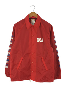 STANDARD CALIFORNIA◆COACH JACKET TYPE2/ジャケット/L/ナイロン/RED