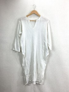 TODAYFUL◆長袖ワンピース/36/コットン/WHT/無地