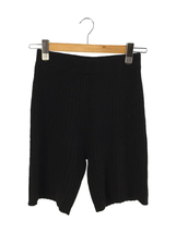 Plage◆22AW/wide rib short パンツ/36/ウール/BLK/22030922745040_画像1