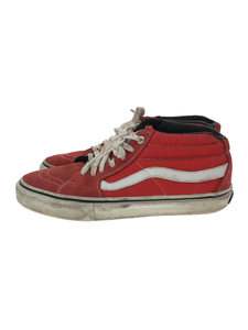 VANS◆ハイカットスニーカー/US8/RED/スウェード