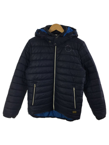 G-STAR RAW◆HEADON HOODED JACKET/ダウンジャケット/M/ナイロン/ネイビー/611220028