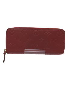 LOUIS VUITTON◆長財布/レザー/RED/レディース