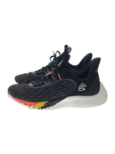 UNDER ARMOUR◆ローカットスニーカー/27cm/NVY