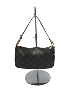 LOUIS VUITTON◆ポシェット・アクセソワール(OLD)_モノグラム_BRW/PVC/BRW