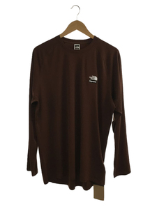 Supreme◆BaseLayer L/S Top/NU52210I/長袖Tシャツ/XL/ポリエステル/BRW/無地