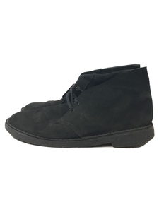 Clarks◆チャッカブーツ/US8/BLK/スウェード