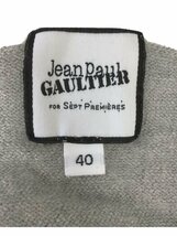 Jean Paul Gaultier◆セーター(薄手)/40/ウール/GRY/ボーダー_画像3
