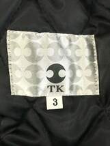 tk.TAKEO KIKUCHI(TK)◆ピーコート/3/ウール/BLK/170-97314_画像3
