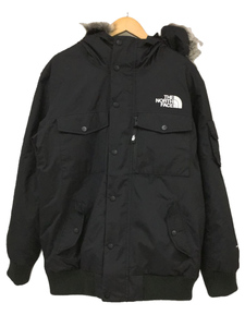 THE NORTH FACE◆ザノースフェイス/ゴッサムジャケット/NF0A4M8F/ダウンジャケット/L/ファー/ブラック/無地