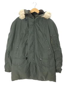 US.ARMY◆N-3B/70s/SCOVILLジップ/フライトジャケット/M/コットン/KHK