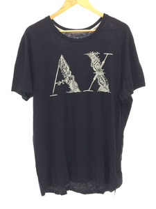 ARMANI EXCHANGE◆Tシャツ/XXL/コットン/NVY