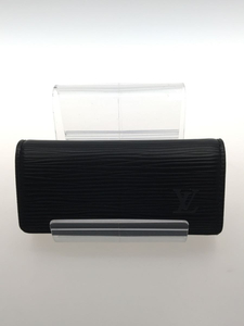 LOUIS VUITTON◆ミュルティクレ4_エピ_BLK/レザー/BLK/メンズ/Ｍ63822/キーケース/エピ/中古