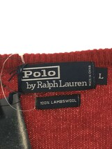 POLO RALPH LAUREN◆セーター(厚手)/L/ウール/LAMBSWOOL/ロゴ_画像3