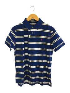 POLO RALPH LAUREN◆ポロシャツ/M/コットン/NVY/ボーダー