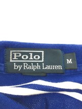 POLO RALPH LAUREN◆ポロシャツ/M/コットン/NVY/ボーダー_画像3