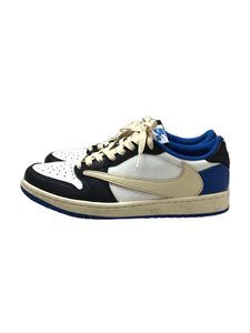 NIKE◆FRAGMENT DESIGN X TRAVIS SCOTT X AIR JORDAN 1 LOW OG/25cm/WH