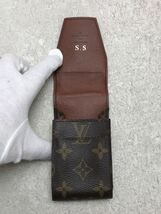 LOUIS VUITTON◆エテュイ・シガレット_モノグラム_BRW/レザー/BRW/総柄/メンズ_画像4