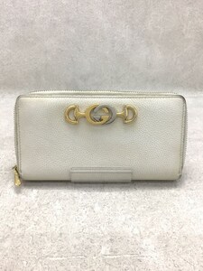 GUCCI◆長財布/レザー/CRM/レディース/ズゥミ/インターロッキングG/570661 1B90X 9022