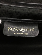 YVES SAINT LAURENT◆ショルダーバッグ/BLK/無地/キルティングショルダーバッグ_画像3