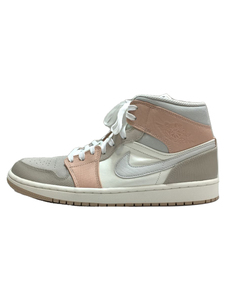 NIKE◆AIR JORDAN 1 MID_エアジョーダン 1 ミッド/28.5cm/PNK/レザー/CV3044-100