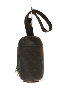 LOUIS VUITTON* pochette * gun ju_ monogram _BRW/PVC/BRW/ total pattern 