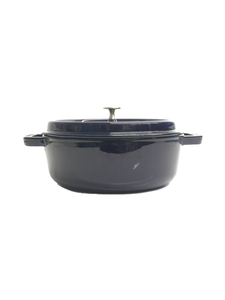 Staub◆鍋/サイズ:26cm/NVY