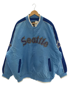 COOPERS TOWN◆G-III&CARL BANKS/MLB Seattle Mariners/スタジャン/-/ナイロン/BLU