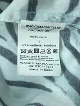 WACKO MARIA◆アロハシャツ/S/レーヨン/総柄//オープンカラー 半袖 虎_画像4