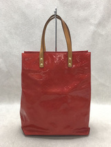 LOUIS VUITTON◆M91990/TH0020/2000年製/リードPM_モノグラム・ヴェルニ_RED/エナメル/中古_画像3