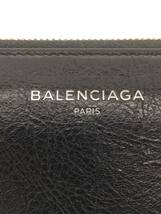 BALENCIAGA◆長財布/レザー/BLK/無地/メンズ/519641・1000・V・610246_画像3