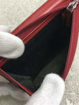 GUCCI◆3つ折り財布/レザー/RED/レディース_画像5