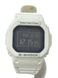 CASIO◆ソーラー腕時計・G-SHOCK/デジタル/WHT/WHT