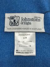 Johnston’s Of Elgin◆ストール/カシミア/BLU/カシミア100/レディース_画像2