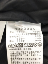 THE NORTH FACE◆ダウンジャケット/XL/ナイロン/BLK/ND92230_画像4