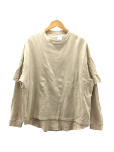 TODAYFUL◆Layered Cotton Sweat/FREE/コットン/BEG/無地/11920626