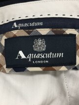 Aquascutum◆スラックスパンツ/79/コットン/NVY/2206444118-39_画像4