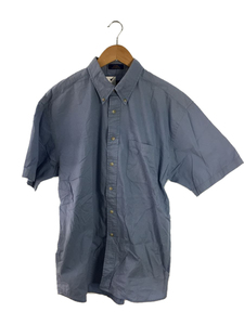 PENDLETON◆BD SHORT SLEEVE SHIRT/ボダンダウンシャツ/半袖シャツ/L/コットン/BLU