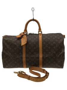 LOUIS VUITTON◆キーポル50_モノグラム_BRW/PVC/BRW/総柄