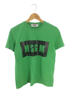 MSGM◆エムエスジーエム/2442MDM195/Tシャツ/S/コットン/グリーン