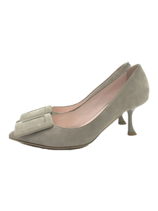 Roger Vivier* vi vu in The City / pumps /34.5/GRY/ suede 