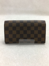 LOUIS VUITTON◆ポシェット・ポルト・モネ・カルトクレディ_ダミエ・エベヌ_BRW/PVC/BRW/メンズ/N61725_画像2