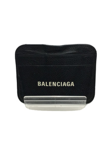 BALENCIAGA◆カードケース/レザー/BLK/メンズ/593812