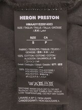 HERON PRESTON◆Tシャツ/S/コットン/BLK/HMAA011S20914003_画像4
