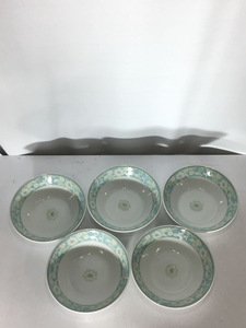 NARUMI* plate /10 позиций комплект / шестиугольник китайский тарелка / тарелка для лапши ramen / фарфоровая пиала / зеленый / зеленый 