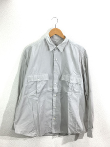 Porter Classic◆ROLL UP SHIRT/長袖シャツ/L/コットン/GRY