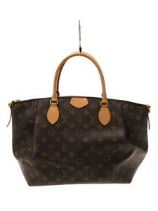 LOUIS VUITTON◆チュレンGM_モノグラム_BRW/PVC/BRW/ストラップ欠品/持ち手、内側汚れ有り