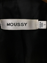 MOUSSY◆ダブルライダースジャケット/1/ポリエステル/BLK/無地/0109AS30-7000_画像3