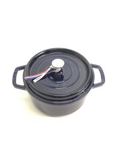 Staub◆鍋/サイズ:22cm/NVY/40510-265/2.6L/ピコ・ココット ラウンド