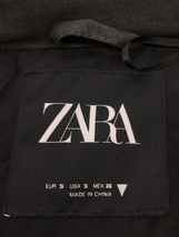 ZARA◆ジャケット/S/ポリエステル/GRY/無地_画像3